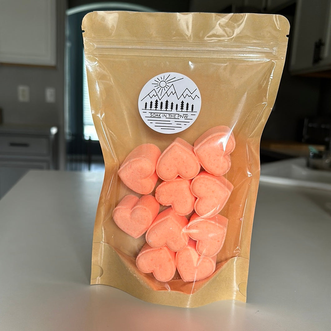 10 Pack Mini Neon Citrus Heart